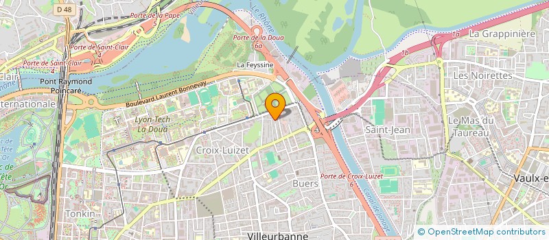 localisation de l'entreprise NUYUN  VILLEURBANNE