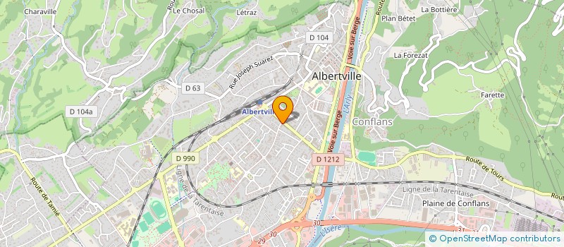 localisation de l'entreprise NUZZACI JANIN  ALBERTVILLE