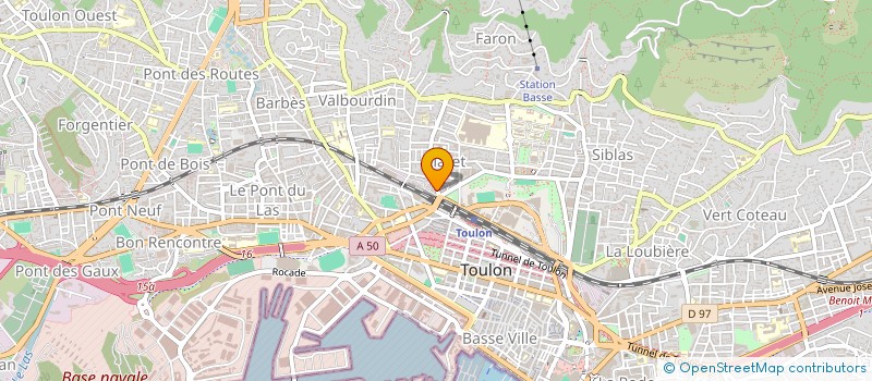 localisation de l'entreprise NV  TOULON