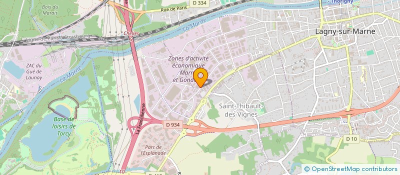 localisation de l'entreprise NV AUTOMOBILES à LAGNY-SUR-MARNE