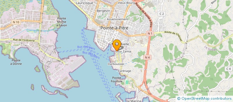 localisation de l'entreprise NV AZERTY MULTI SERVICES à POINTE A PITRE
