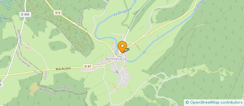 localisation de l'entreprise NV BOIS  BONNEVAUX