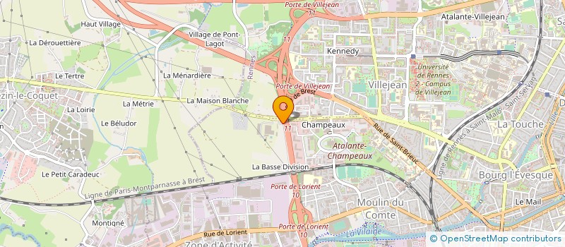 localisation de l'entreprise NV CONFECTION à RENNES