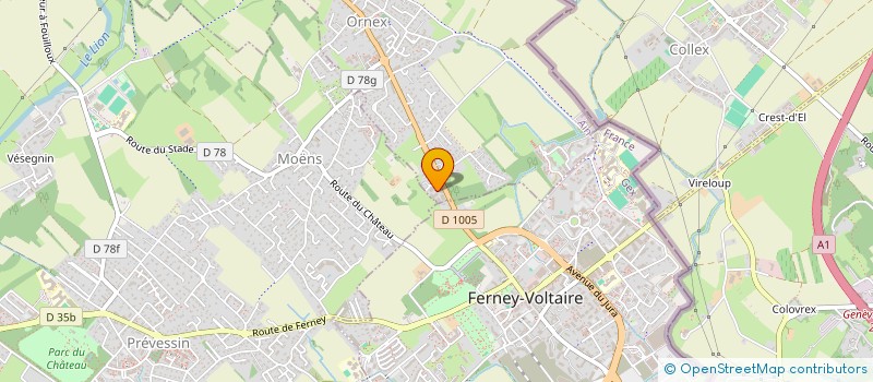 localisation de l'entreprise NV FAMILY HOLDING  ORNEX