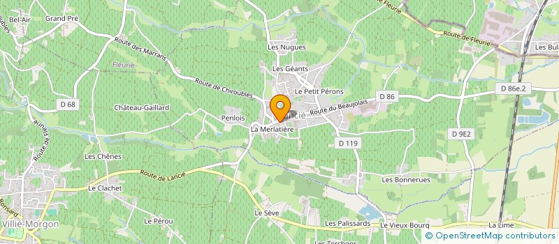 localisation de l'entreprise NV GROUP  LANCIE