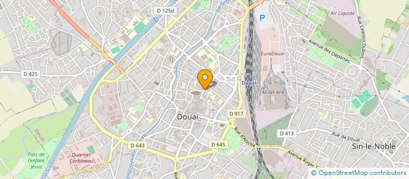 localisation de l'entreprise NV PHENIX à DOUAI