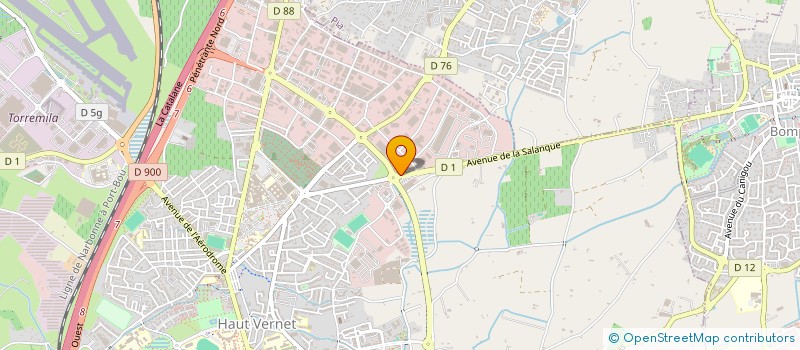 localisation de l'entreprise NV PISCINES à PERPIGNAN