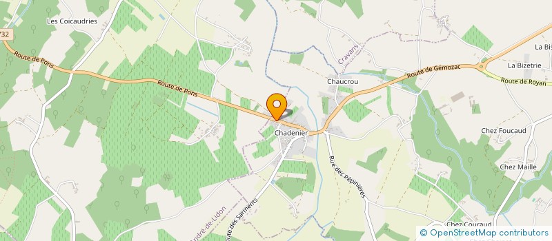 localisation de l'entreprise NV RENOV  GEMOZAC