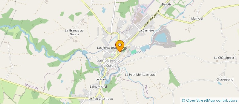 localisation de l'entreprise NV RIBARDIERE à SAINT-BENOIT-DU-SAULT