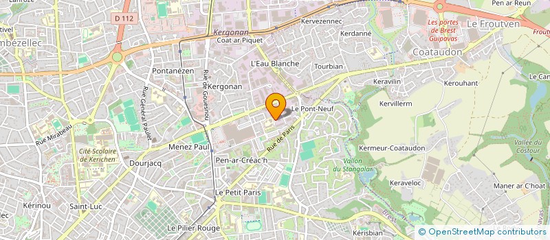 localisation de l'entreprise NV TECH à BREST