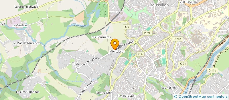 localisation de l'entreprise NV TRAVAUX  ISLE