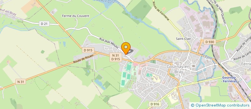 localisation de l'entreprise NVA INDUSTRIE à GOURNAY-EN-BRAY