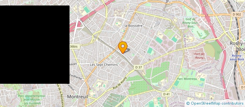 localisation de l'entreprise NVD à MONTREUIL