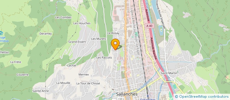 localisation de l'entreprise NVF à SALLANCHES