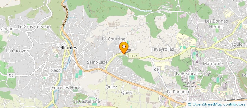 localisation de l'entreprise NVF à OLLIOULES