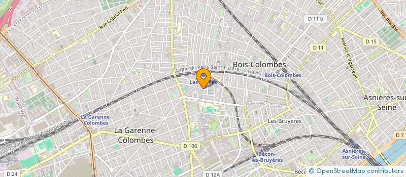 localisation de l'entreprise NVF DIFFUSION à BOIS-COLOMBES