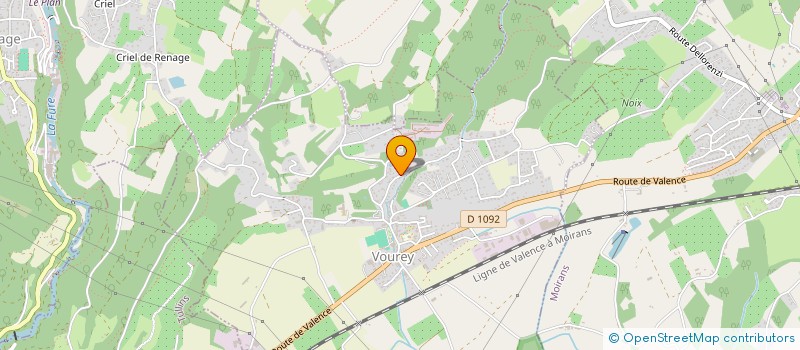 localisation de l'entreprise NVF PLATRE  VOUREY