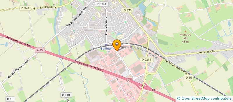 localisation de l'entreprise NVGB à BAILLEUL