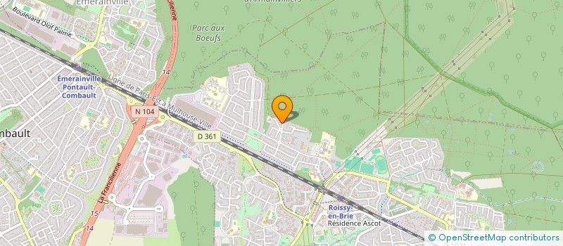 localisation de l'entreprise NVIE NJ  ROISSY-EN-BRIE