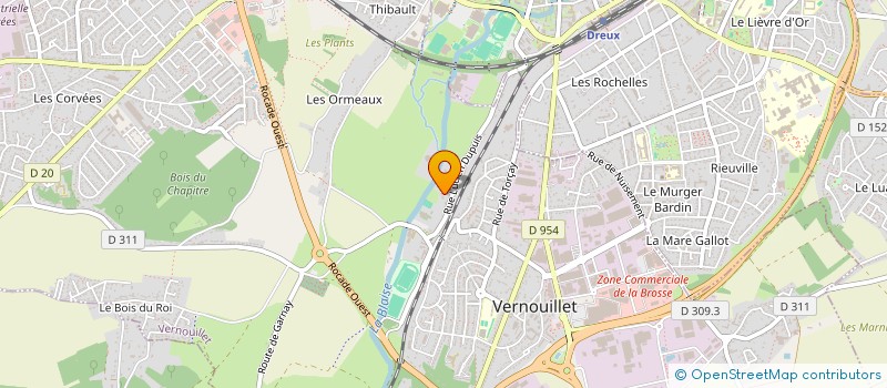 localisation de l'entreprise NVIMMO à VERNOUILLET