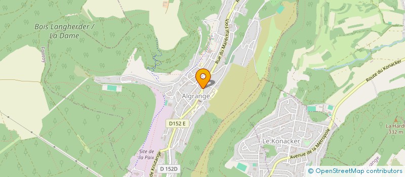 localisation de l'entreprise NVP  ALGRANGE