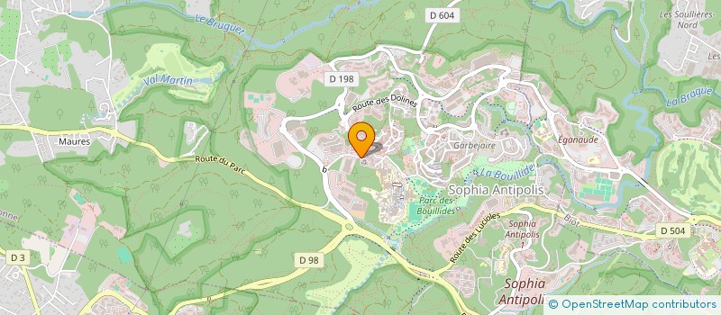 localisation de l'entreprise NVP CONSEILS  VALBONNE