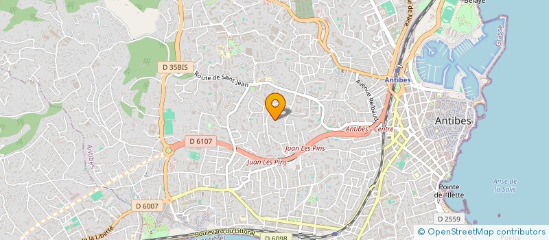 localisation de l'entreprise NVR AGHE à ANTIBES