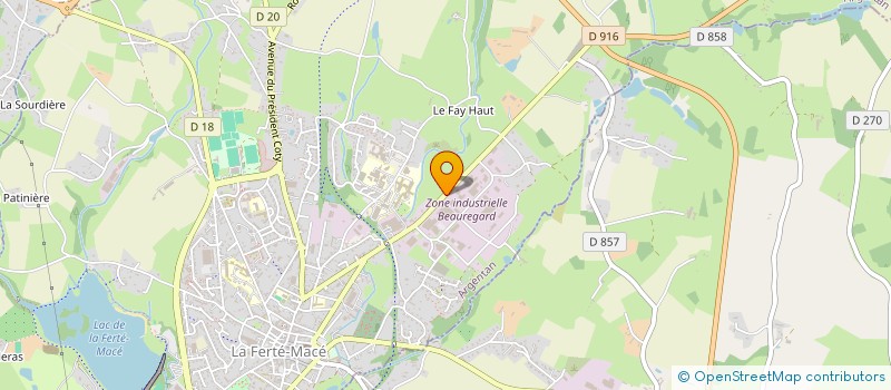 localisation de l'entreprise NVS INVEST à JOUE-DU-BOIS