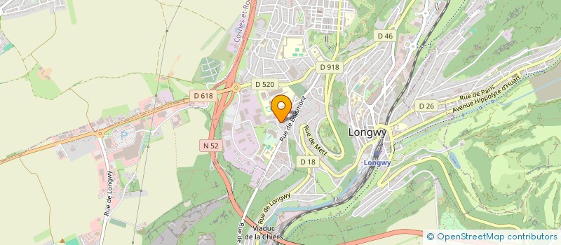 localisation de l'entreprise NW/CF à LONGWY