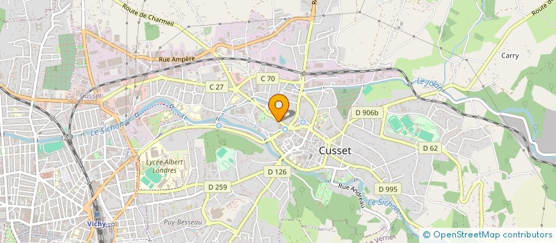 localisation de l'entreprise NW IMMOBILIER à CUSSET