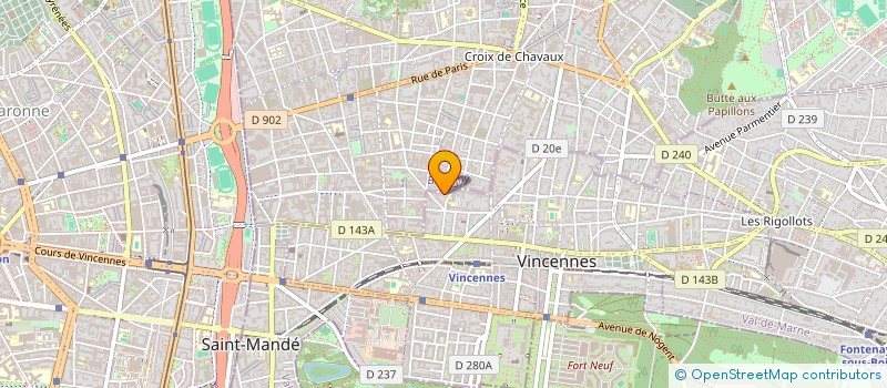 localisation de l'entreprise NWSPORTS à VINCENNES