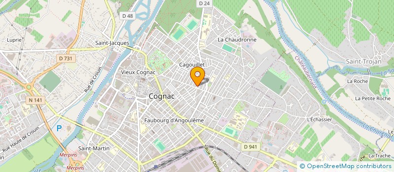 localisation de l'entreprise NXTVISION à COGNAC