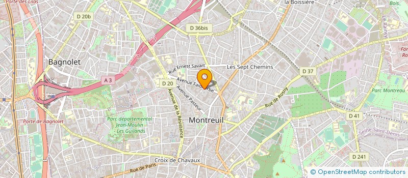 localisation de l'entreprise NY FANAHY MAHA OLONA EUROPE  MONTREUIL