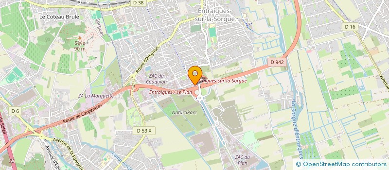 localisation de l'entreprise NY IMMO  ENTRAIGUES-SUR-LA-SORGUE