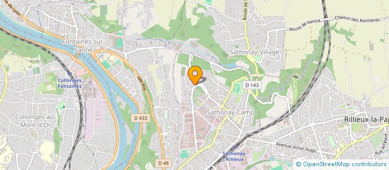 localisation de l'entreprise NYA  SATHONAY-CAMP