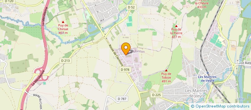 localisation de l'entreprise NYAC  VEYRE-MONTON