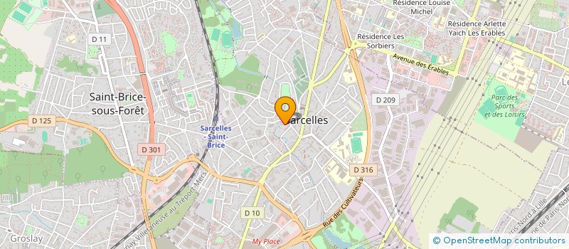 localisation de l'entreprise NYCE TO KEEP ME  SARCELLES