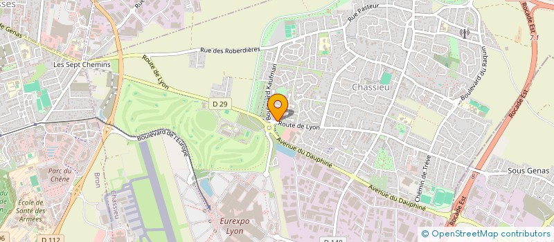 localisation de l'entreprise NYDAMOUR  CHASSIEU