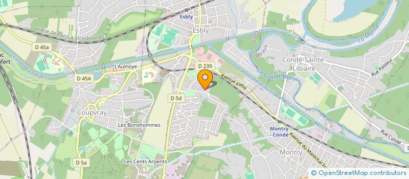 localisation de l'entreprise NYDOLIA à ESBLY