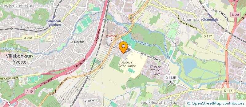 localisation de l'entreprise NYDP BTP à VILLEBON-SUR-YVETTE