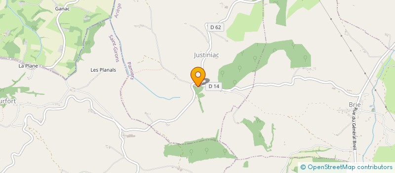 localisation de l'entreprise NYFELER à JUSTINIAC