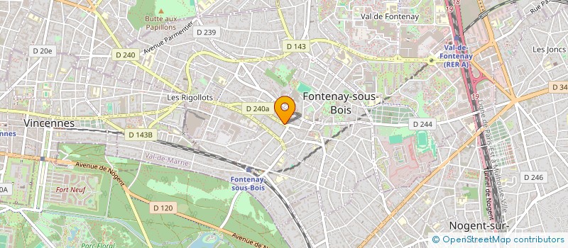 localisation de l'entreprise NYKO-CRYS BAT à FONTENAY-SOUS-BOIS