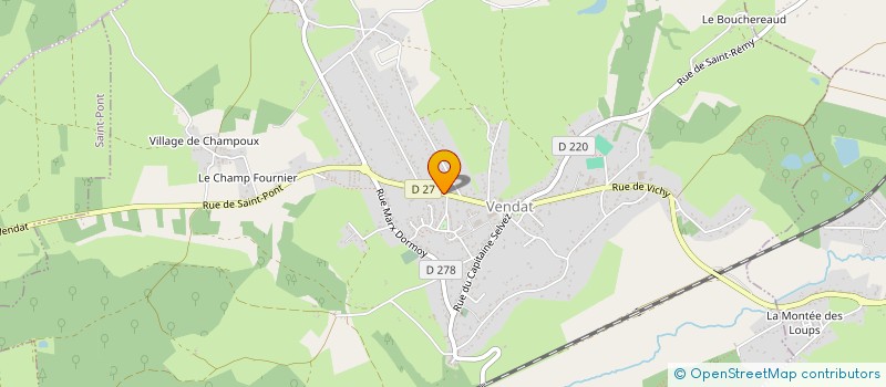 localisation de l'entreprise NYL à VENDAT