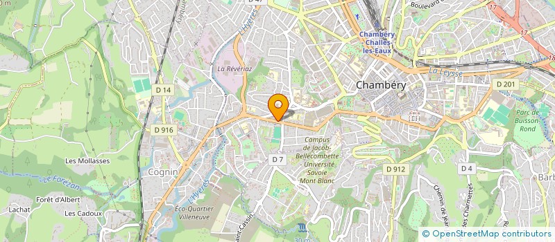 localisation de l'entreprise NYM TECHNOLOGY à CHAMBERY