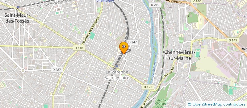 localisation de l'entreprise NYMERA.  SAINT-MAUR-DES-FOSSES