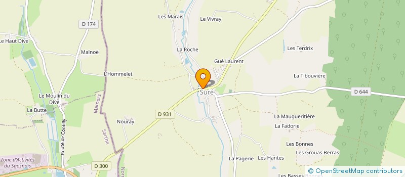 localisation de l'entreprise NYMERIA à SURE