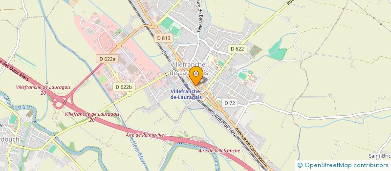 localisation de l'entreprise NYMPHALIS à VILLEFRANCHE-DE-LAURAGAIS