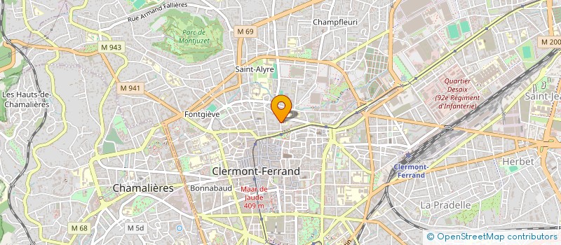 localisation de l'entreprise NYMPHE'ART PRODUCTION  CLERMONT-FERRAND