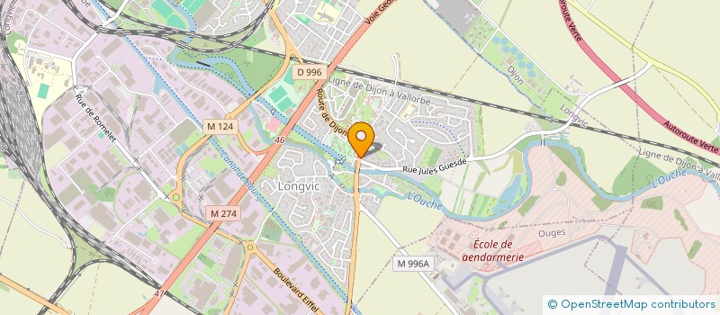 localisation de l'entreprise NYMPHE ESTHETIQUE à LONGVIC