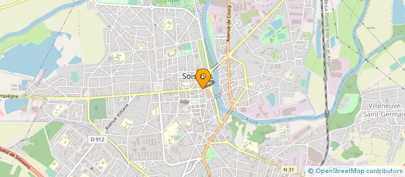localisation de l'entreprise NYMPHEA à SOISSONS